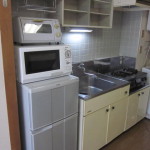 冷蔵庫・電子レンジ・トースター付き(キッチン)