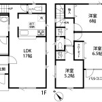 1号棟間取り(間取) 1号棟間取り(間取)