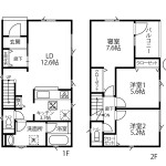 1号棟間取り(間取)