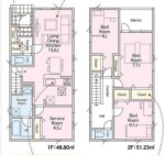 1号棟間取り(間取)